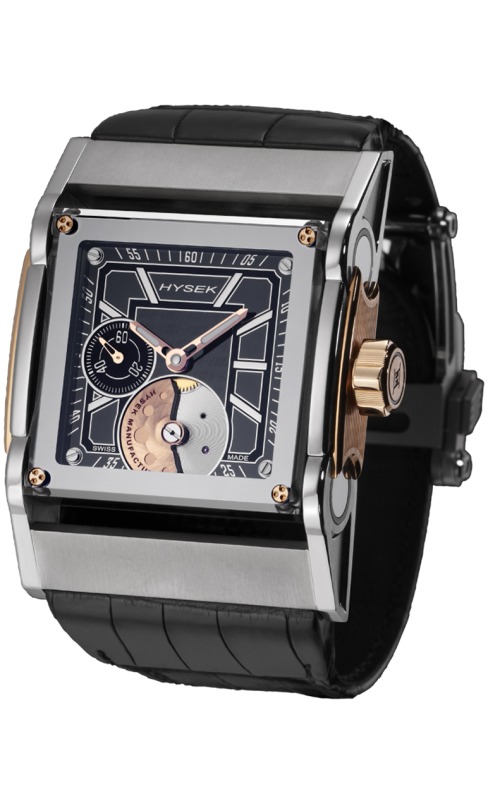 Furtif 44mm Automatic in Rose Gold & Titanium, black dial