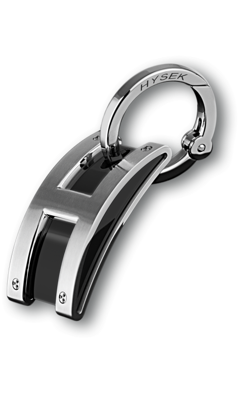 Kilada Key Ring in Steel and Black PVD