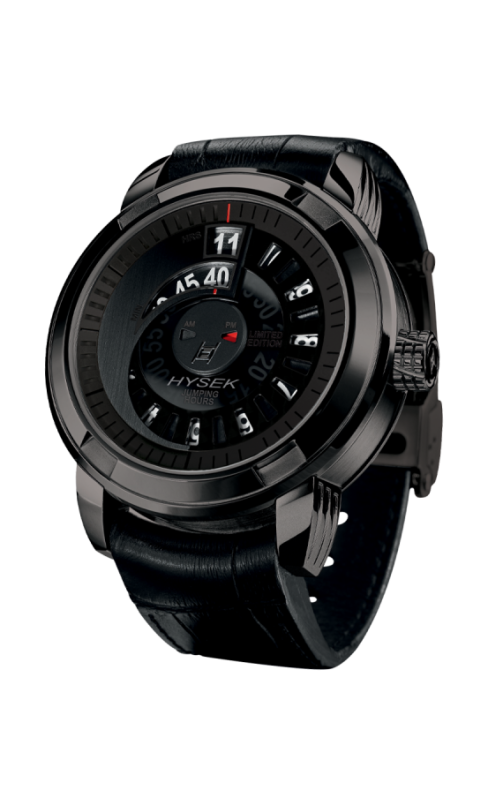 Io 47mm Jumping Hour in black PVD