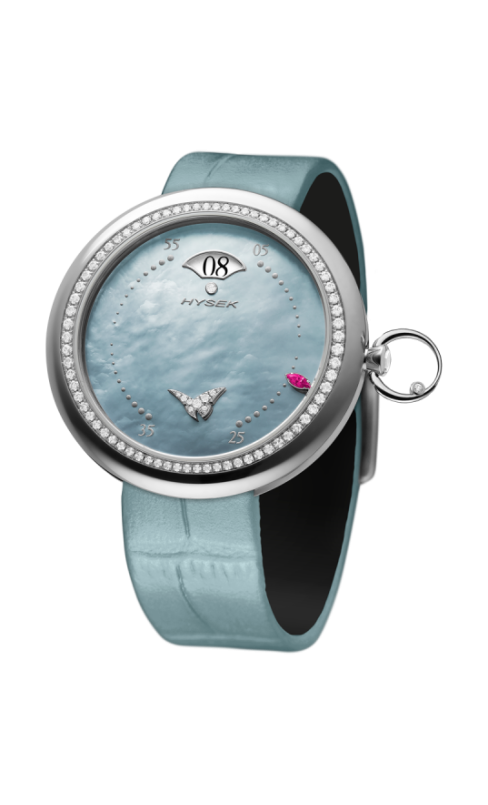 Kalysta heaven's Tale titanium blue dial mother of pearl