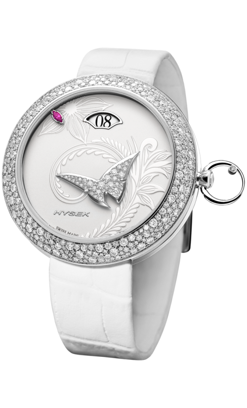 Kalysta Exotic Tale titanium snow set diamonds