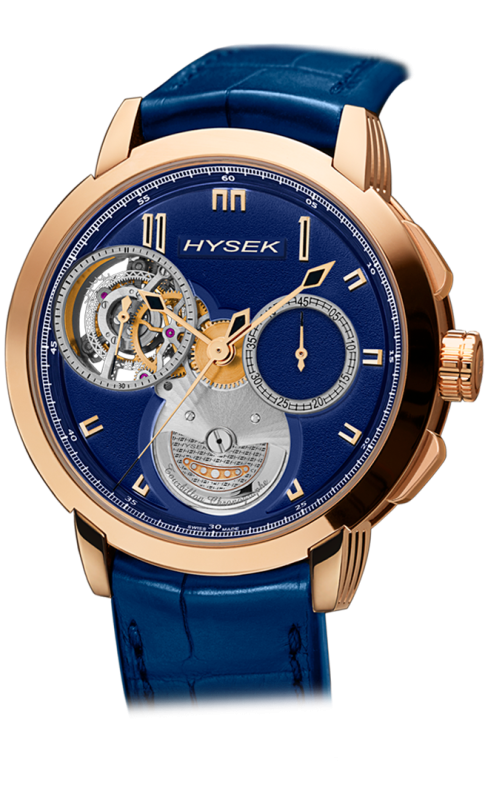 Io Chronograph tourbillon blue dial