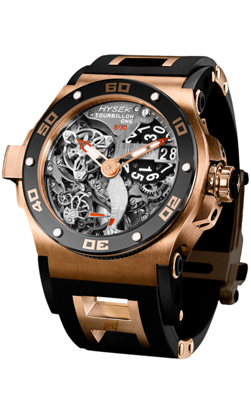 Abyss skeleton tourbillon 18k rose gold