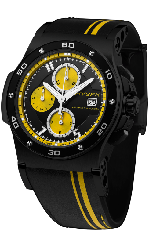 Abyss 44mm Chronograph, black and yellow version