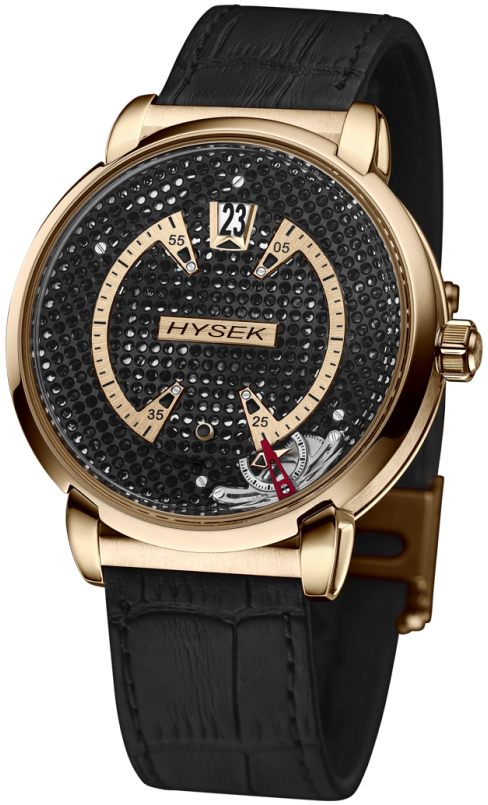 43mm double orbitale Jumping Hour