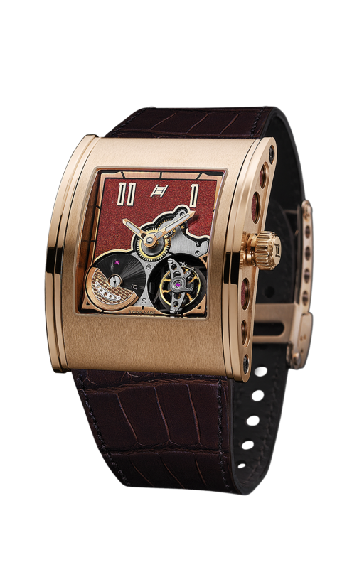 Kilada Tourbillon 18k Rose gold sapphire dial