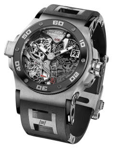 Abyss Automatic Tourbillon black PVD and 18k Rose Gold