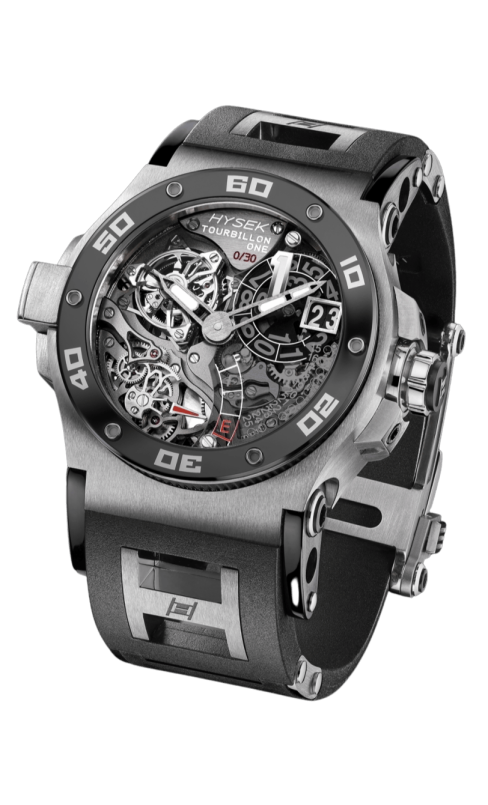 Abyss Automatic Tourbillon black PVD and 18k Rose Gold