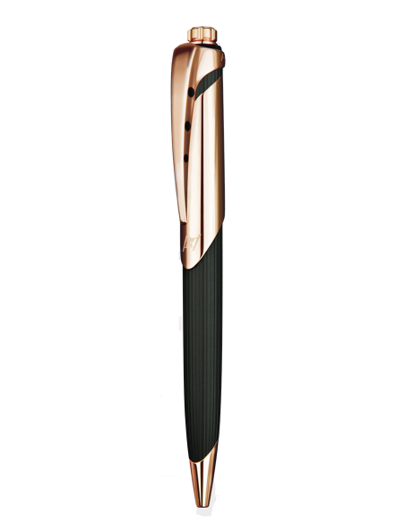 Black soft touch & Rose Gold finishing