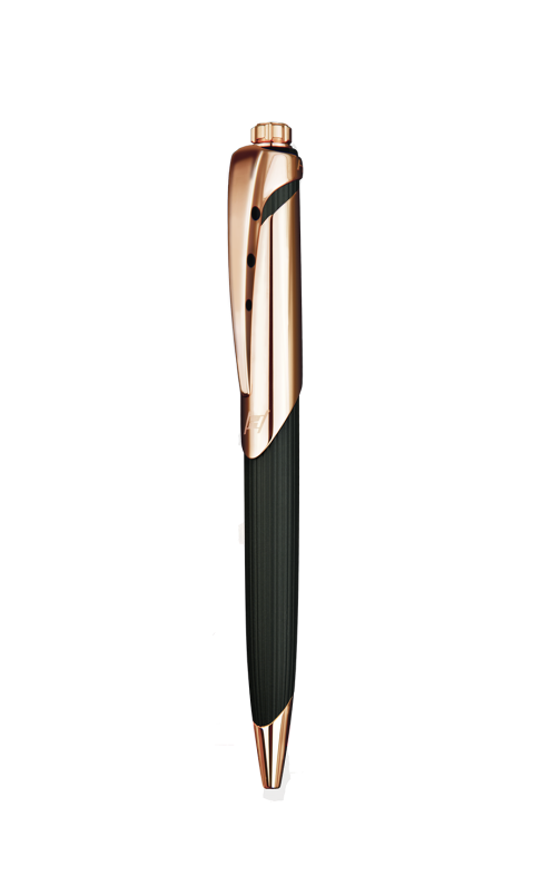 Black soft touch & Rose Gold finishing